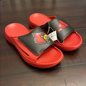 Adidas Lightblaze Louisville Cardinals Slides Sandals Shoes IH7116 Mens Size 10